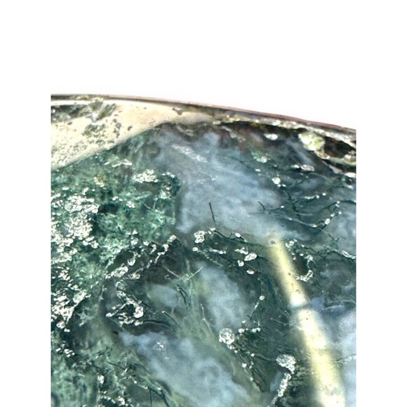 Moss Agate Heart-Shaped Healing Palmstone Natural Green Gemstone Spiritual Gift - Picture 6 of 11